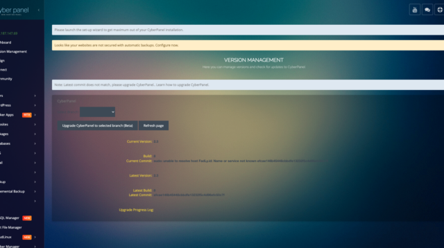cara-upgrade-cyberpanel-ke-versi-2-3-8-terbaru Tampilan CyberPanel Versi 2.3.8